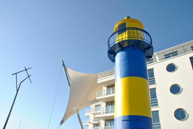 Ferienwohnung in Eckernf&ouml;rde - Apartment 2 - "Am Leuchtfeuer 2" - Blickrichtung Yacht-, Binnenhafen und offene See - Bild 11