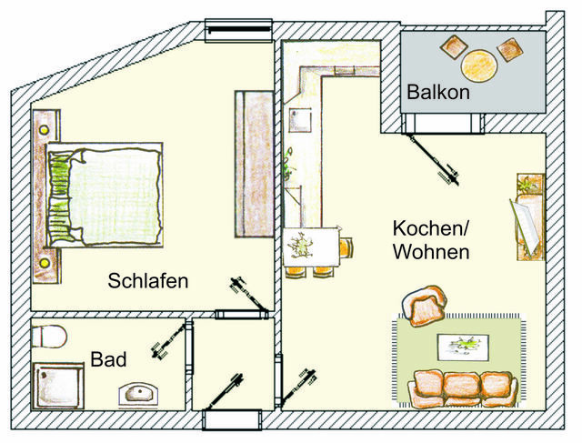 Ferienwohnung in Ahlbeck - (Brise) Haus Miramar App. 32 - Bild 11