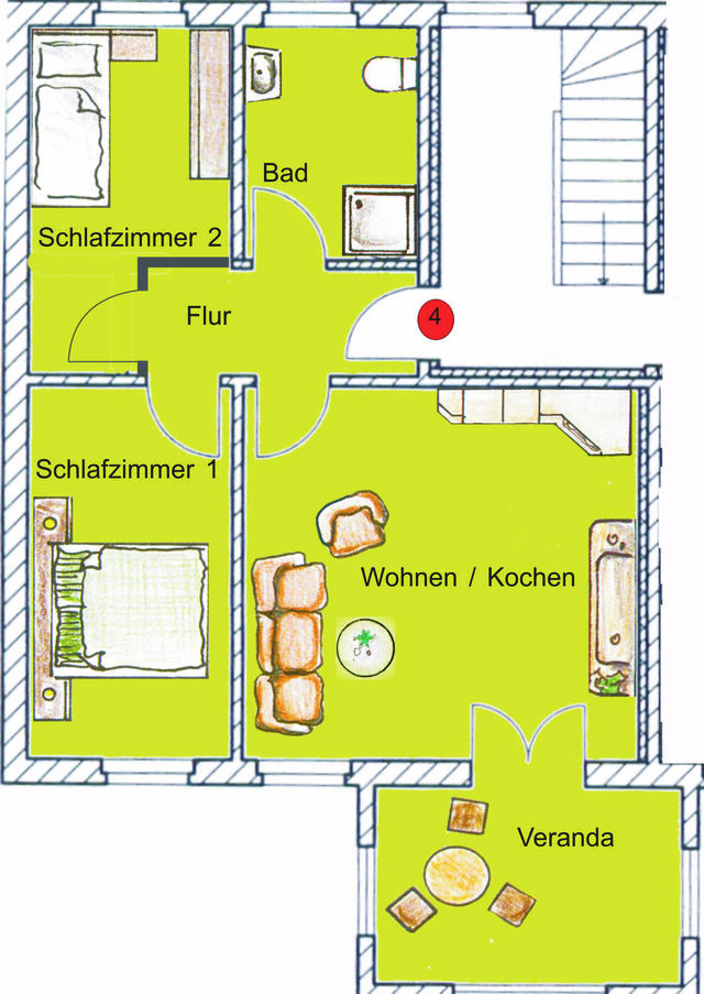 Ferienwohnung in Seebad Heringsdorf - (Brise) Villa Emmi App. 04 - Bild 18