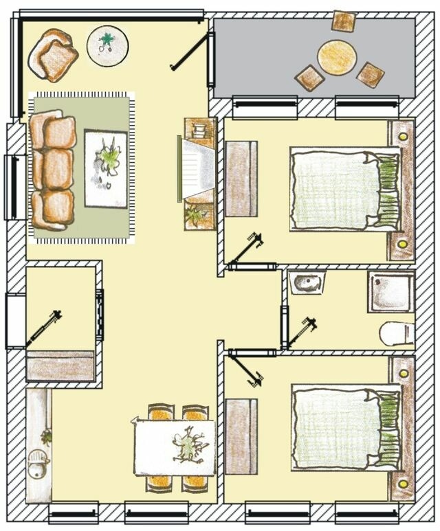 Ferienwohnung in Seebad Bansin - (Brise) Gartenhaus Belvedere App. 03 - Bild 22