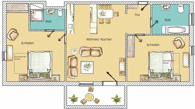 Ferienwohnung in Seebad Heringsdorf - (Brise) Villa H&auml;hle App. 08 - Bild 18