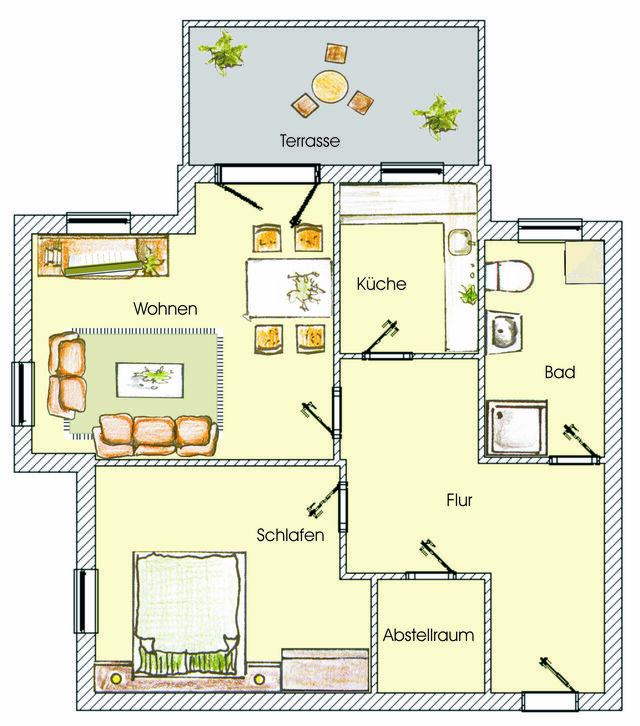 Ferienwohnung in Seebad Heringsdorf - (Brise) Villa Madeleine App. 03 - Bild 19