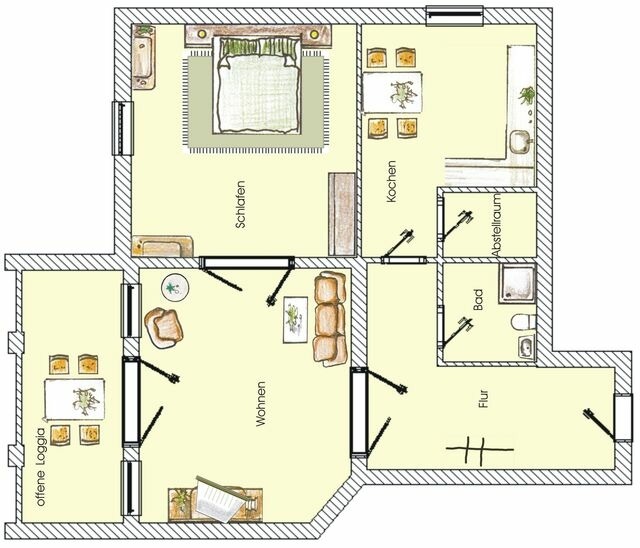 Ferienwohnung in Seebad Heringsdorf - (Brise) Villa Franz Josef App. 09 - Bild 20