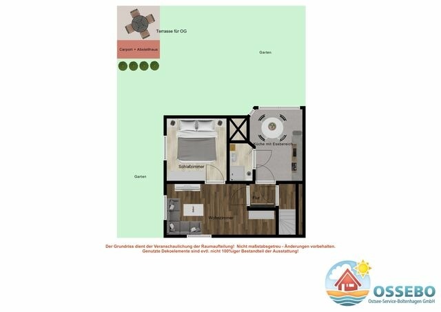Ferienwohnung in Boltenhagen - Ferienhaus Ostseetraum OG - Bild 18