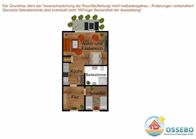 Ferienwohnung in Boltenhagen - Papillon 16-2 Wohnung "M&ouml;we" - Bild 16