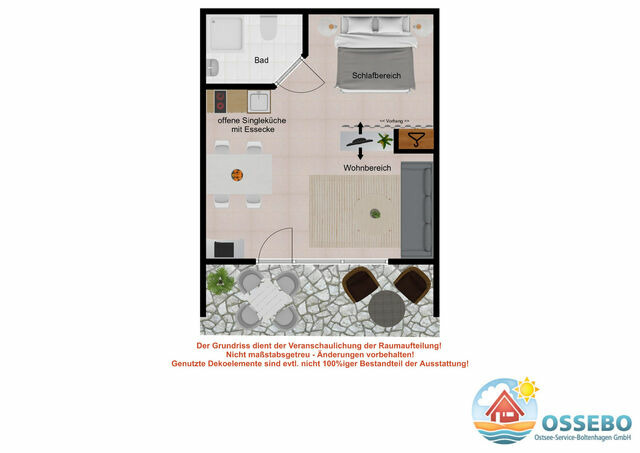 Ferienwohnung in Hohenkirchen-Niendorf - Haus Seeblick Wohnung 12 Easy Ocean - Bild 23