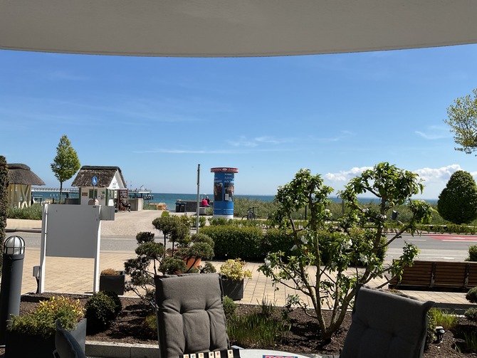 Ferienwohnung in Haffkrug - Seehaus zur Strandbr&uuml;cke - Ausblick aus dem Wohnbereih