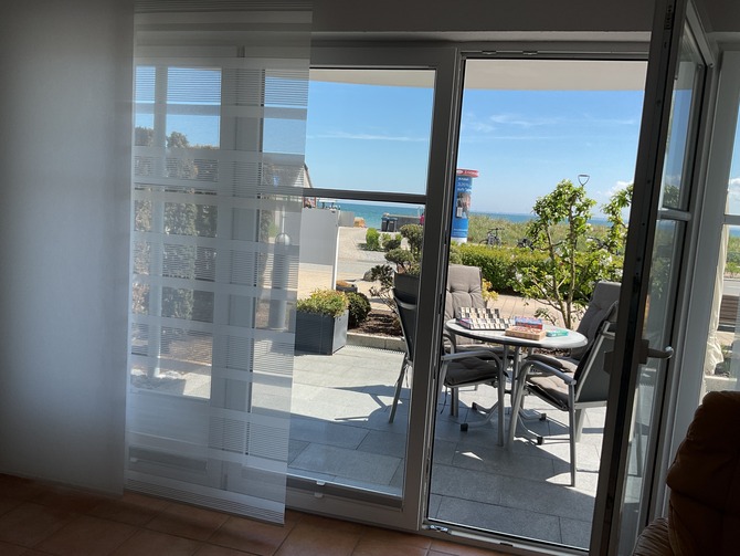 Ferienwohnung in Haffkrug - Seehaus zur Strandbr&uuml;cke - Wohnzimmerausblick
