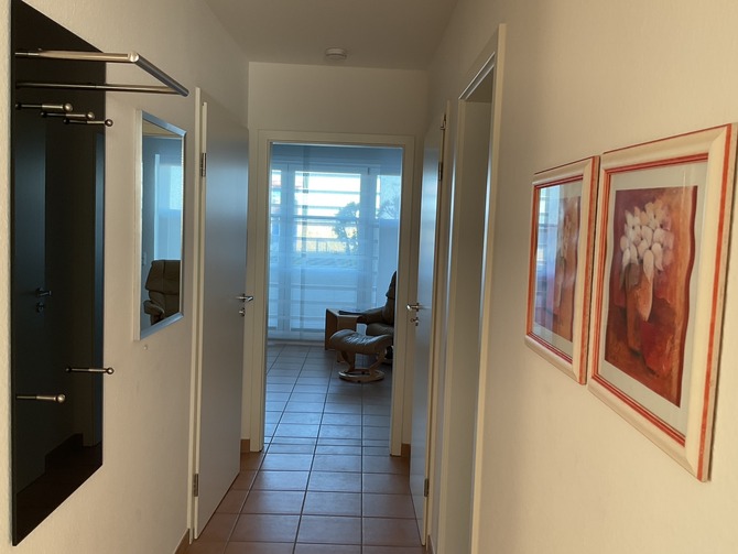 Ferienwohnung in Haffkrug - Seehaus zur Strandbr&uuml;cke - Vom Bad in Richtung Wohnbereich